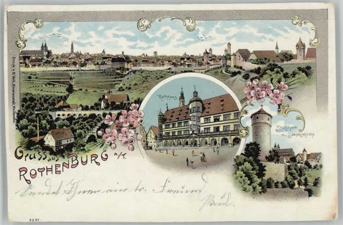 Rothenburg Tauber Rathaus Jakobs Kirche