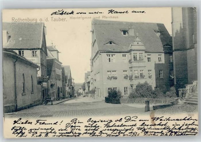 Rothenburg Tauber Klostergasse