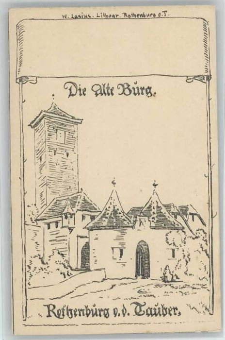 Rothenburg Tauber Künstlerkarte