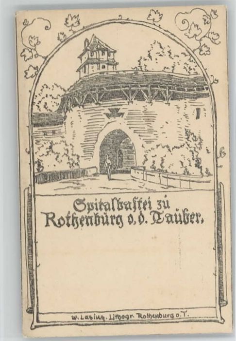 Rothenburg Tauber Künstlerkarte