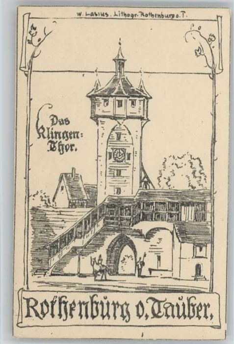 Rothenburg Tauber Künstlerkarte