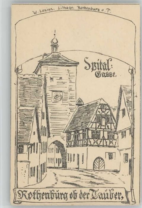 Rothenburg Tauber Künstlerkarte