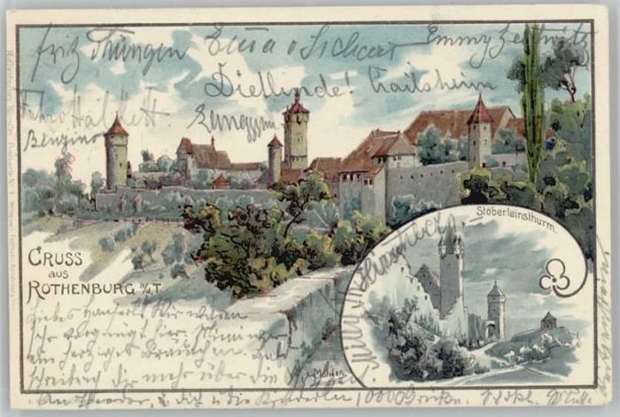 Rothenburg Tauber Künstlerkarte