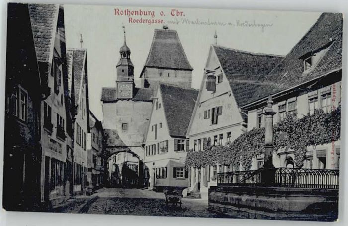 Rothenburg Tauber Roedergasse