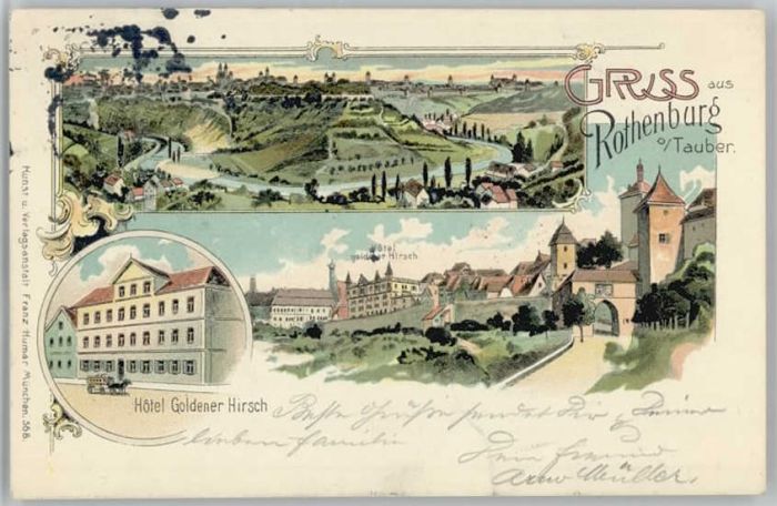 Rothenburg Tauber Hotel goldener Hirsch