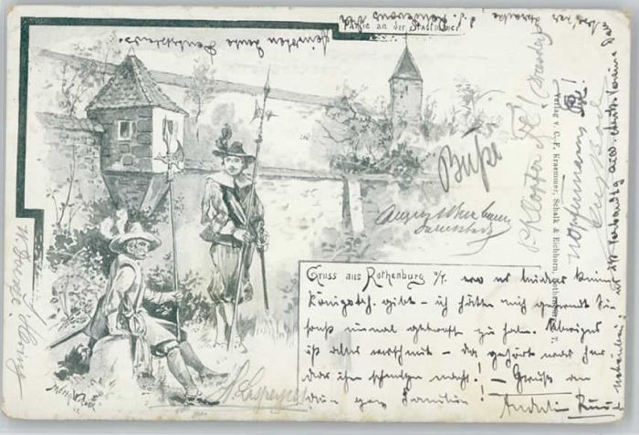 Rothenburg Tauber Künstlerkarte