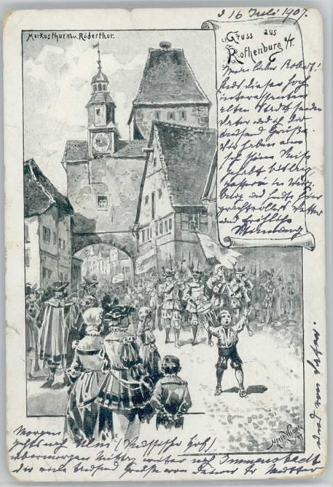 Rothenburg Tauber Rödertor Markusturm