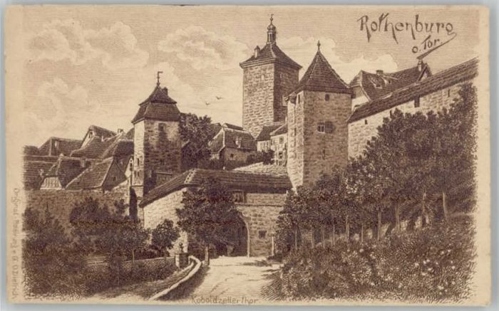 Rothenburg Tauber  ungelaufen ca. 1900