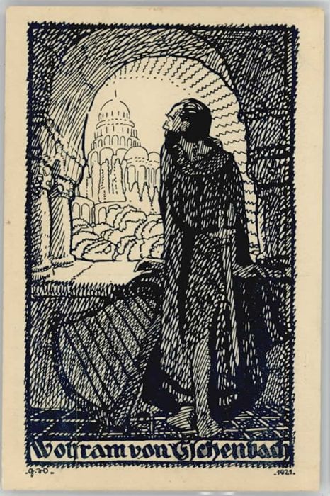 Wolframs-Eschenbach Künstlerkarte ungelaufen ca. 1920