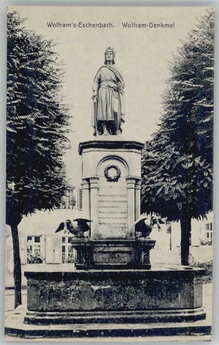 Wolframs-Eschenbach Wolfram Denkmal  ungelaufen ca. 1910
