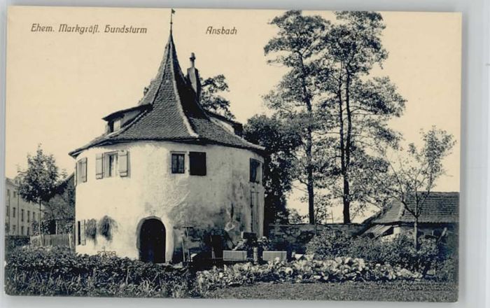 Ansbach Mittelfranken Hundsturm ungelaufen ca. 1910