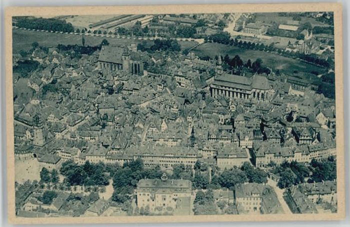 Ansbach Mittelfranken Fliegeraufnahme ungelaufen ca. 1920
