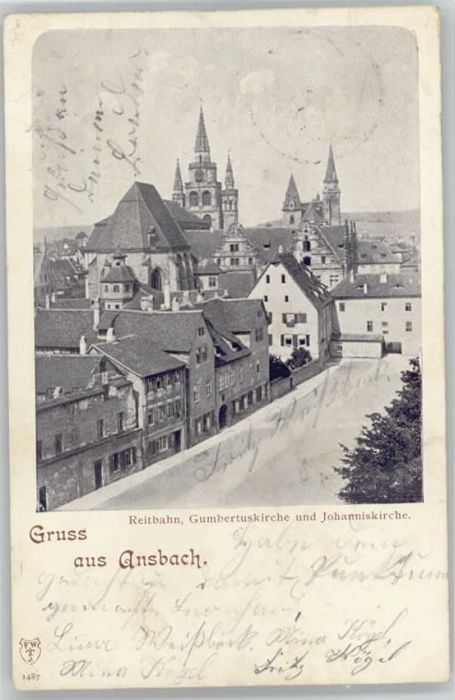 Ansbach Mittelfranken gumbertus Kirche Johannis Kirche  x 190