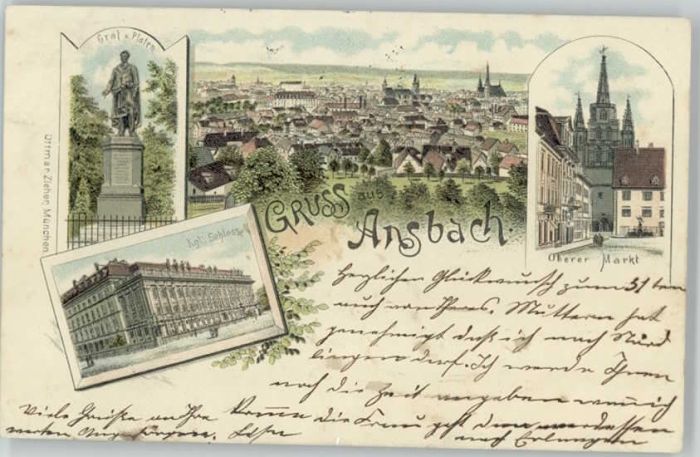 Ansbach Mittelfranken  x 1898