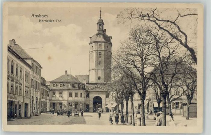 Ansbach Mittelfranken Herrieder Tor ungelaufen ca. 1920