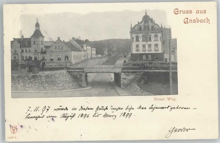 Ansbach Mittelfranken  x 1897