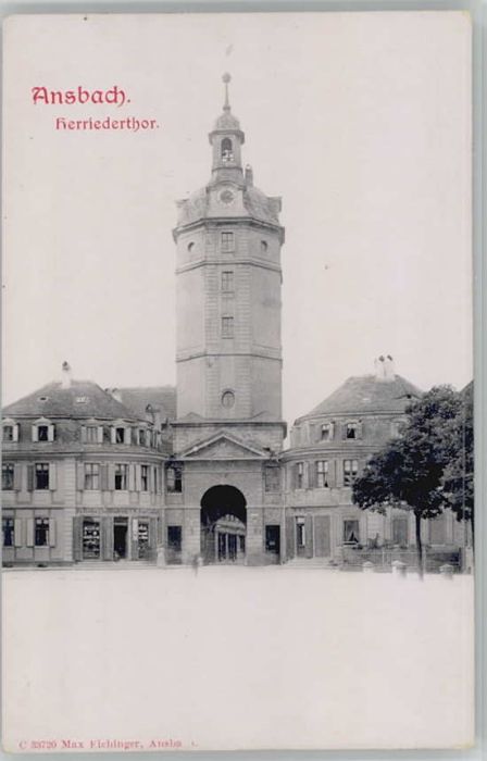 Ansbach Mittelfranken Herriedertor ungelaufen ca. 1900