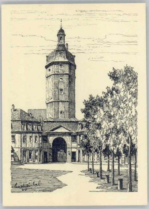 Ansbach Mittelfranken KünstlerKarl Winkel ungelaufen ca. 1920