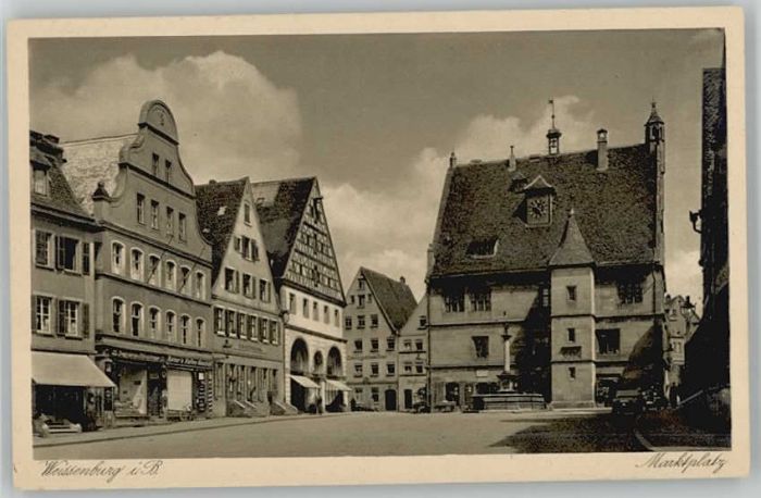Weissenburg Bayern Weissenburg in Bayern Marktplatz ungela