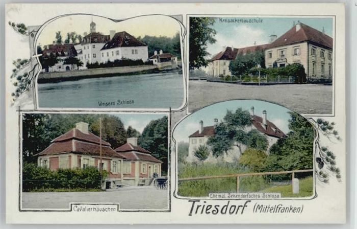 Triesdorf  Weisses Schloss  ungelaufen ca. 1920
