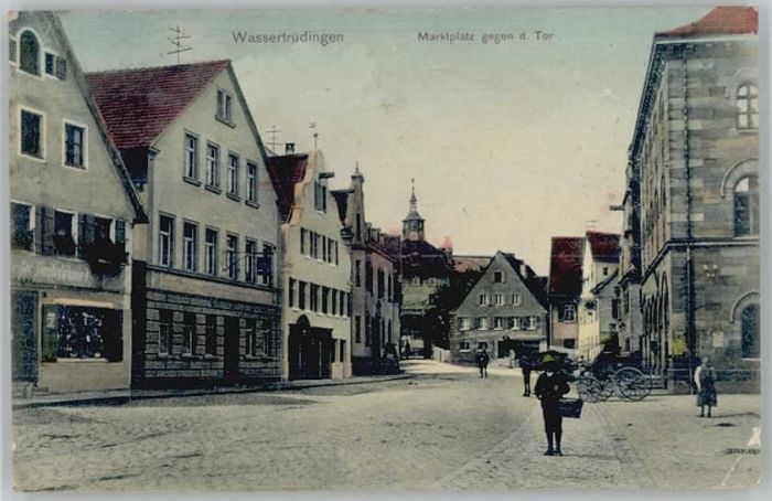 Wassertruedingen arktplatz x 1910