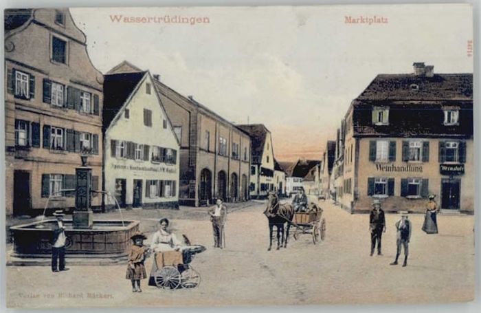 Wassertruedingen arktplatz x 1905