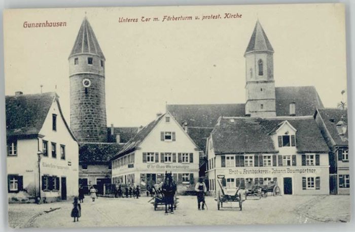 Gunzenhausen Altmuehlsee ärberturm ungelaufen ca. 1910