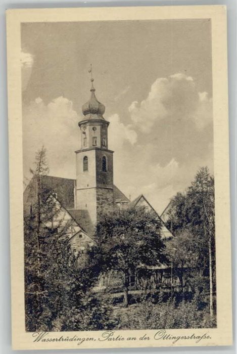 Wassertruedingen ttingerstrasse ungelaufen ca. 1920