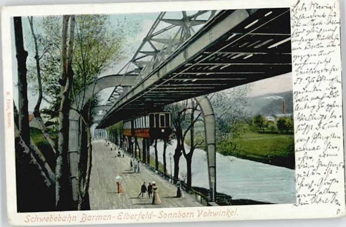 Barmen Wuppertal Elberfeld Sonnborn Vohwinkel Schwebebah