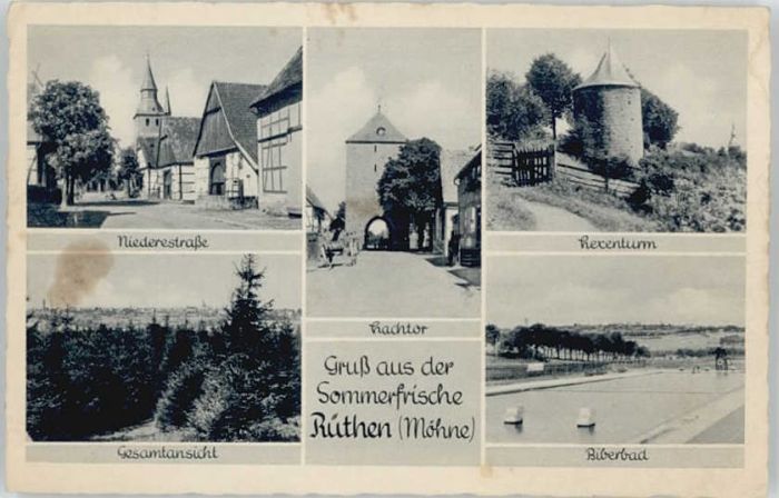 Ruethen Moehne Rüthen Niederestrasse Hachtor Hexenturm