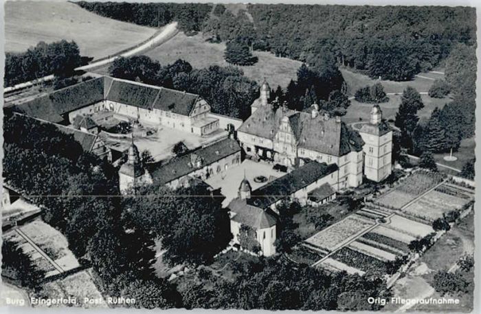 Ruethen Moehne Rüthen Fliegeraufnahme Burg Eringerfeld