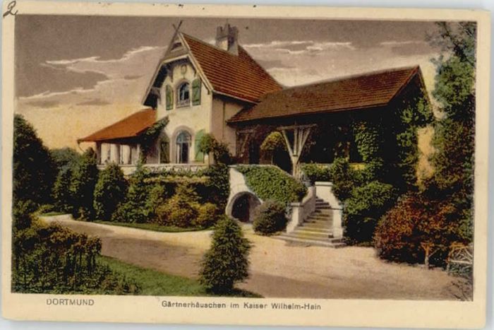 DORTMUND  CITY Gaertnerhaeuschen Kaiser Wilhelm-Hain x