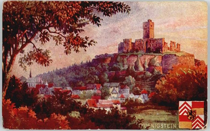 Koenigstein Saechsische Schweiz Königstein Künstlerkarte *