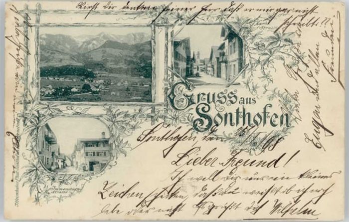 Sonthofen Oberallgaeu mmenstädter Strasse Marktstrasse x