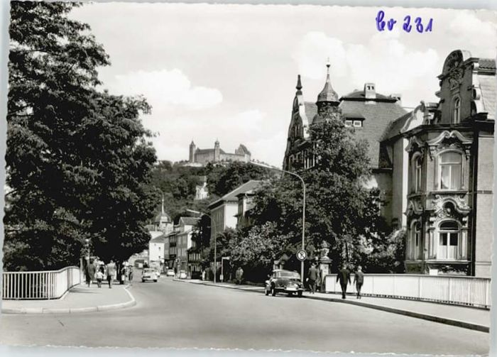 Coburg Bayern Bahnhofstrasse Veste