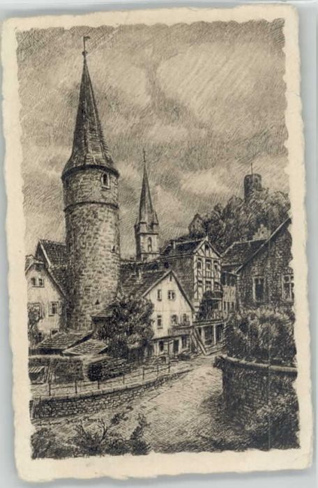 Gemuenden Main ünstlerkarte x