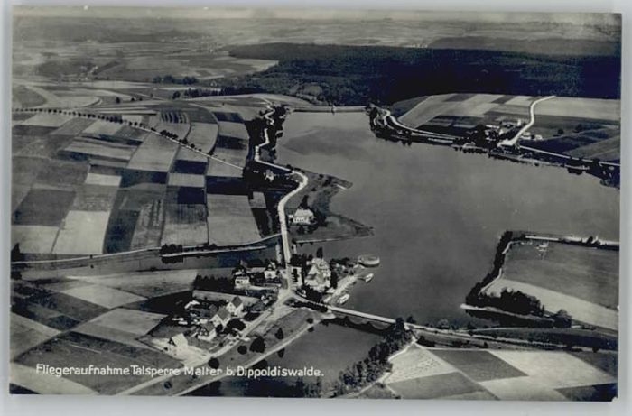 Dippoldiswalde Osterzgebirge Dippoldiswalde Fliegeraufnahme Talsperr