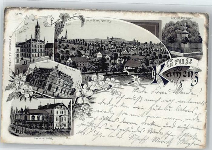 Kamenz Sachsen Kamenz Hutberg Hotel Lessing Denkmal