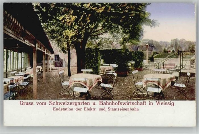 Weissig Raschuetz chweizergarten Bahnhofswirtschaft