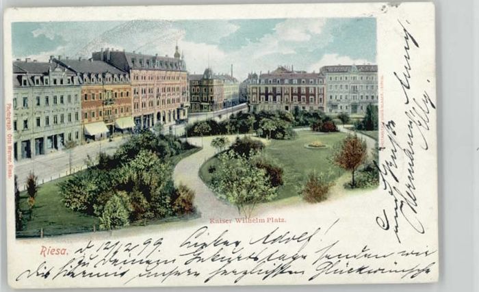 Riesa Sachsen Riesa Kaiser Wilhelm Platz