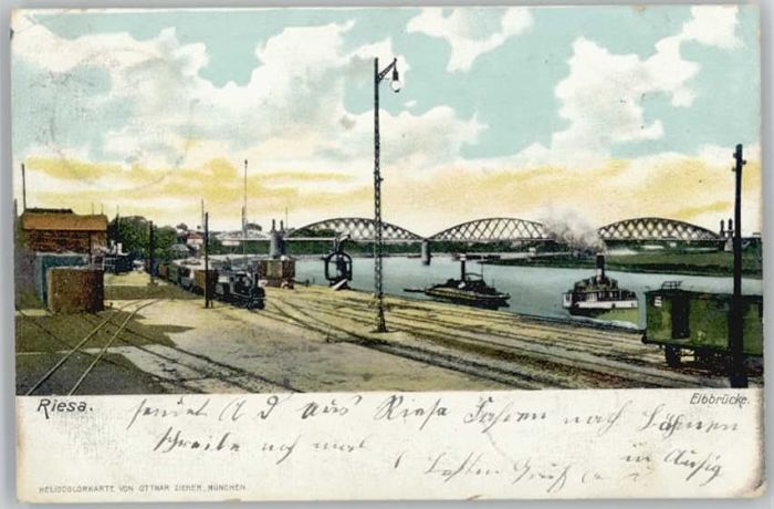 Riesa Sachsen Riesa Elbbrücke