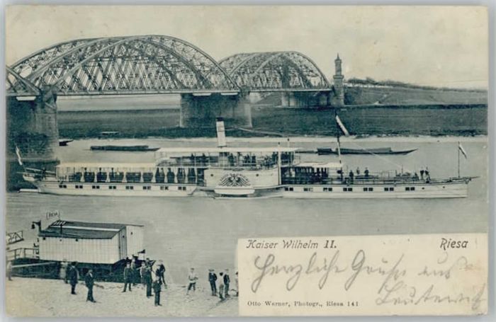 Riesa Sachsen Riesa Kaiser Wilhelm Brücke