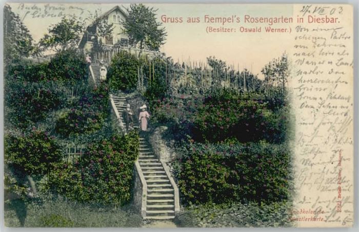 Riesa Sachsen Riesa Hempels Rosengarten Diesbar