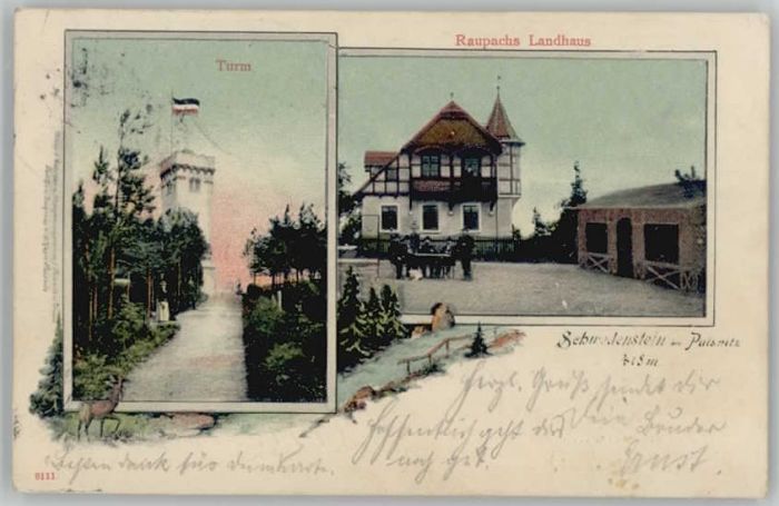 Pulsnitz Sachsen Pulsnitz Turm Raupachs Landhaus