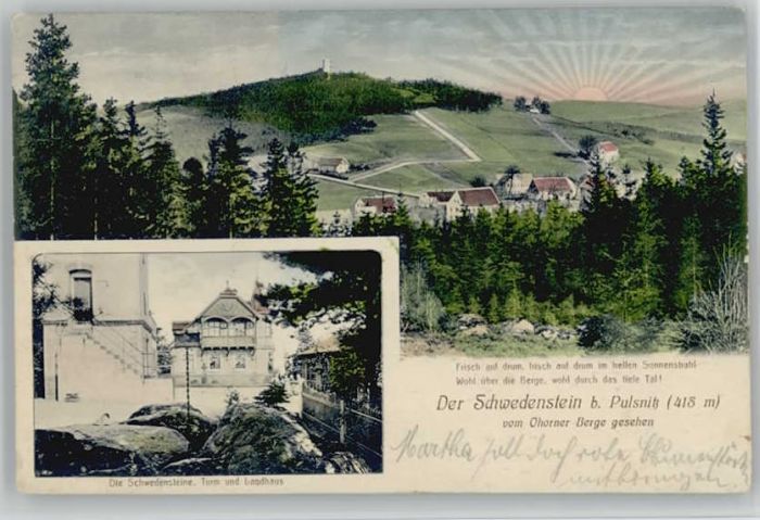 Pulsnitz Sachsen Pulsnitz Turm Raupachs Landhaus