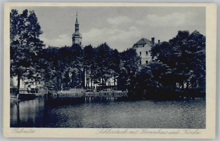 Pulsnitz Sachsen Pulsnitz Schlossteich Herrenhaus Kirche