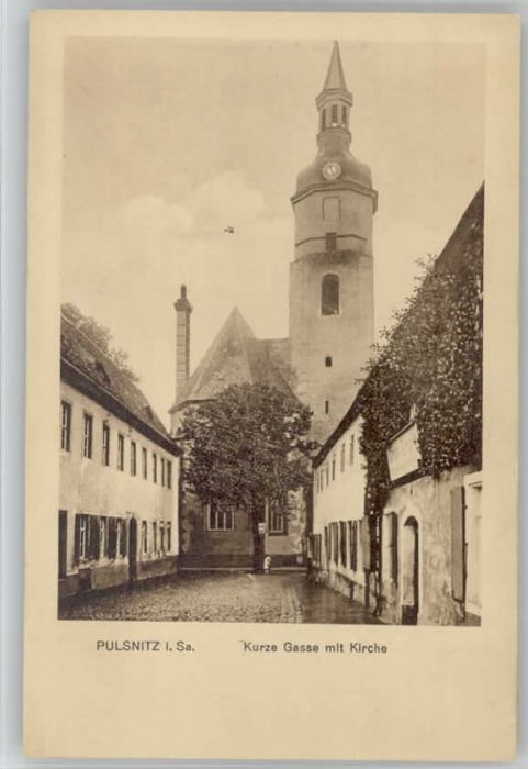 Pulsnitz Sachsen Pulsnitz Kurze Gasse Kirche