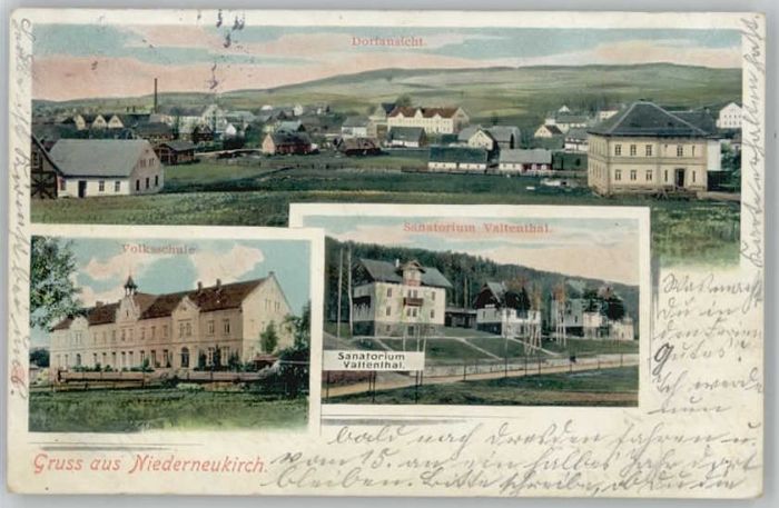 Neukirch Lausitz Niederneukirch Volksschule Sanatorium
