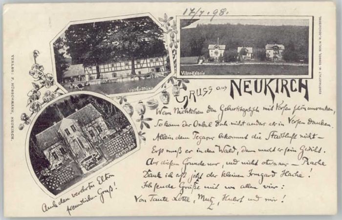 Neukirch Lausitz Valtenmühle Georgenbad Villenkolonie