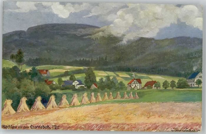Czorneboh Künstlerkarte Rachlau